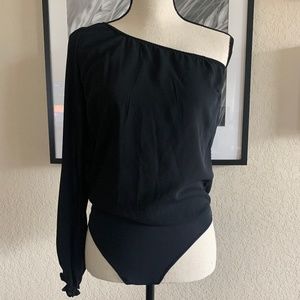 Abercrombie & Fitch Black One Shoulder Dress